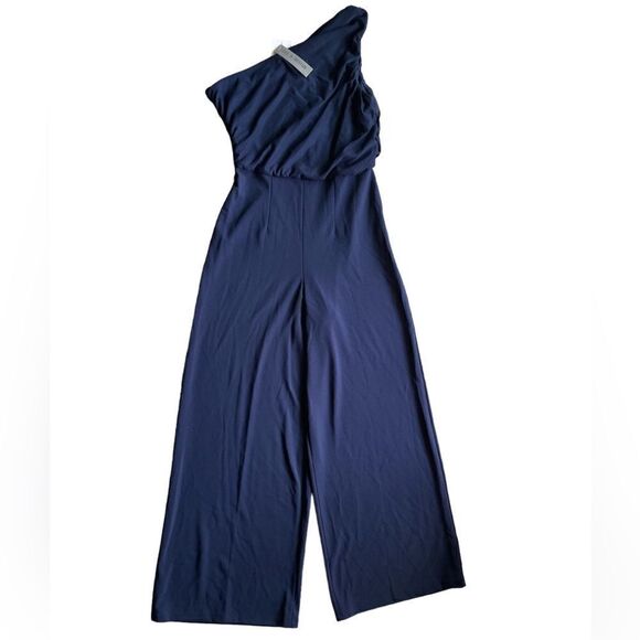 LOVE BY DESIGN One-shoulder Wide Leg Jumpsuit Size M - Picture 4 of 8